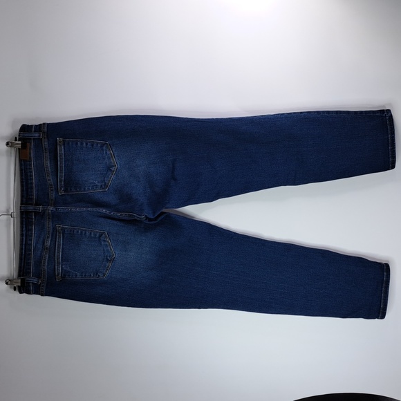 Jude Blue Slim Fit Dark Wash Distressed Blue Jeans Size 15/32 - Picture 4 of 17